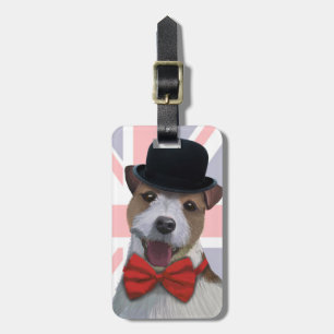 Union Jack Jack Russell Luggage Tag