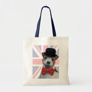 Union Jack Jack Russell Tote Bag