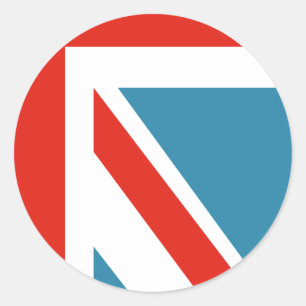 Union Jack Jigsaw Puzzle Classic Round Sticker