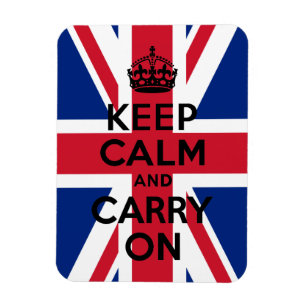 Union Jack Keep Calm and Carry On Magnet