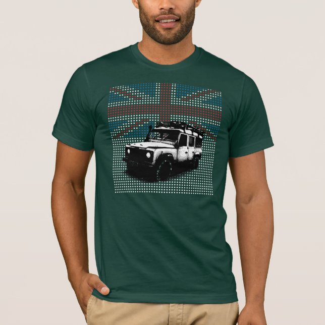 Union Jack Land Rover Defender T-Shirt (Front)