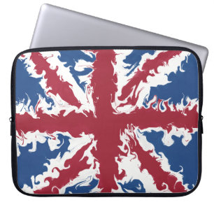 Union Jack Liquid Art Laptop Sleeve