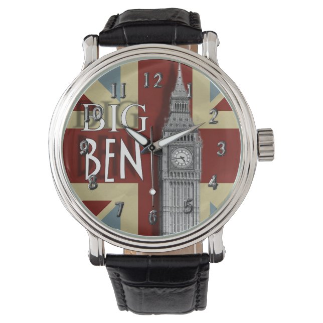 Union Jack London Big Ben Watch (Front)
