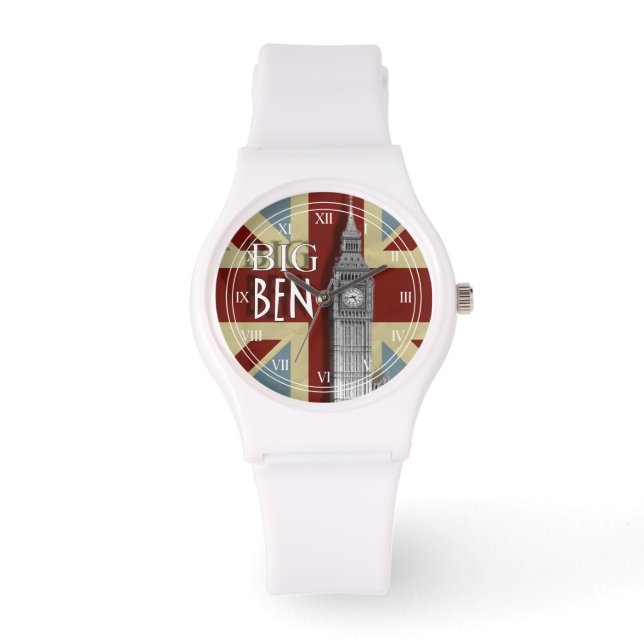 Union Jack London Big Ben Wrist Watch (Front)