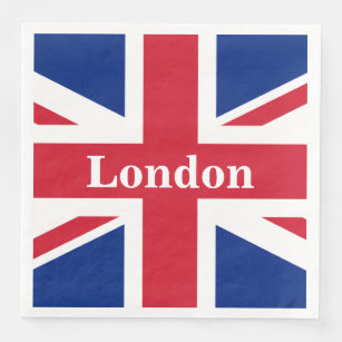 Union Jack London ~ British Flag Napkin