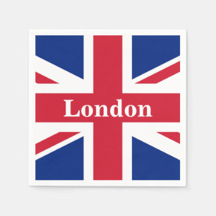 Union Jack London ~ British Flag Paper Dinner Napk Napkin