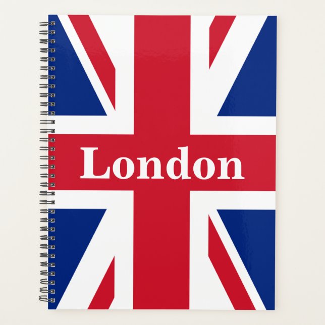Union Jack London ~ British Flag Planner (Front)