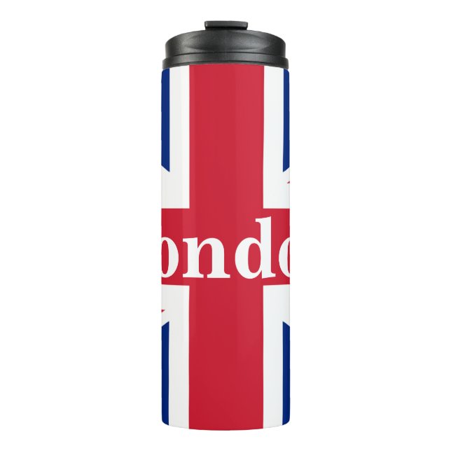 Union Jack London ~ British Flag Thermal Tumbler (Front)