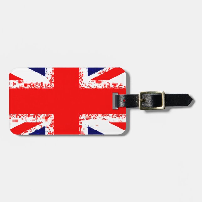 Union jack london flag uk luggage tag (Front Horizontal)
