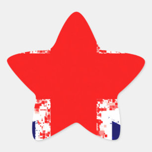 Union jack london flag uk star sticker