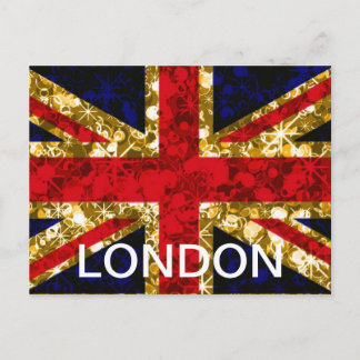 Union Jack London glamour postcard