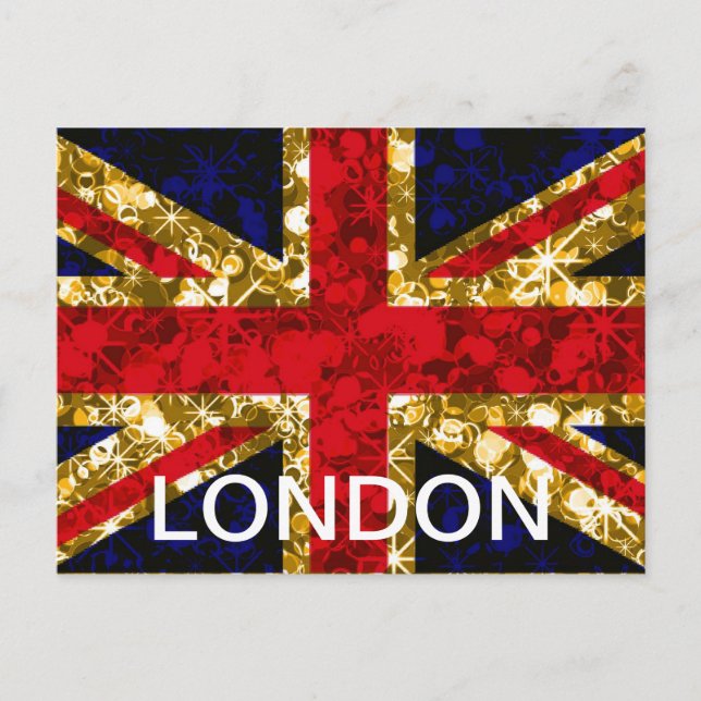 Union Jack London glamour postcard (Front)