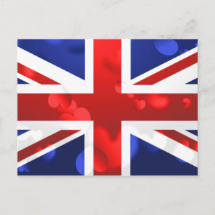Union Jack Love Postcard