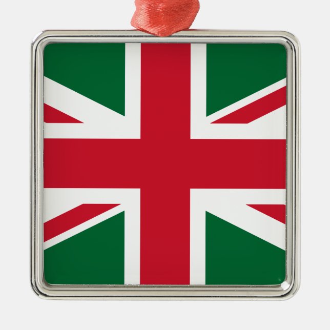 Union Jack Metal Tree Decoration (Front)