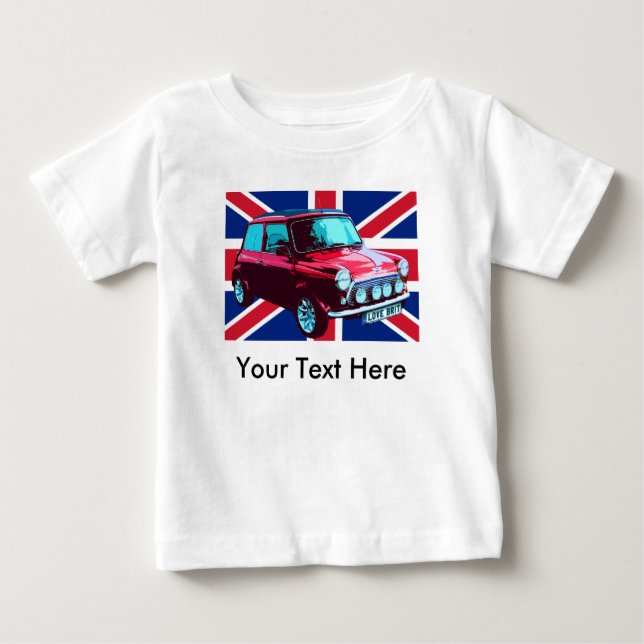 Union Jack Mini Baby T-Shirt (Front)