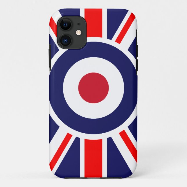 Union Jack Mods England Target Case-Mate iPhone Case (Back)