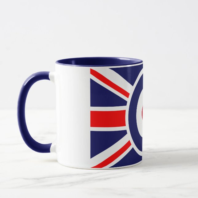 Union Jack Mods England Target Mug (Left)