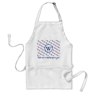 UNION JACK Monogram Taste and See Psalm 34:8 UK Standard Apron