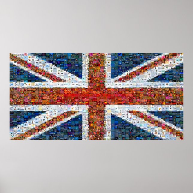 Union Jack Montage - Large Poster (Front)