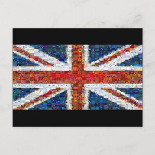 Union Jack Montage Postcard