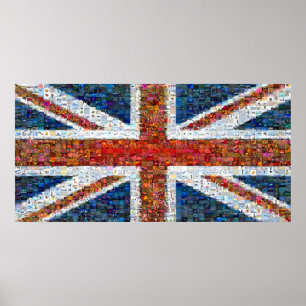 Union Jack Montage Poster