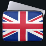 Union Jack National Flag of United Kingdom England Laptop Sleeve<br><div class="desc">The Union Flag, Royal Union Flag or Union Jack since 1606 is the national flag of the United Kingdom. Blue field on which the Cross of Saint Andrew counterchanged with the Cross of Saint Patrick, over all the Cross of Saint George fimbriated. This work created by the United Kingdom Government...</div>
