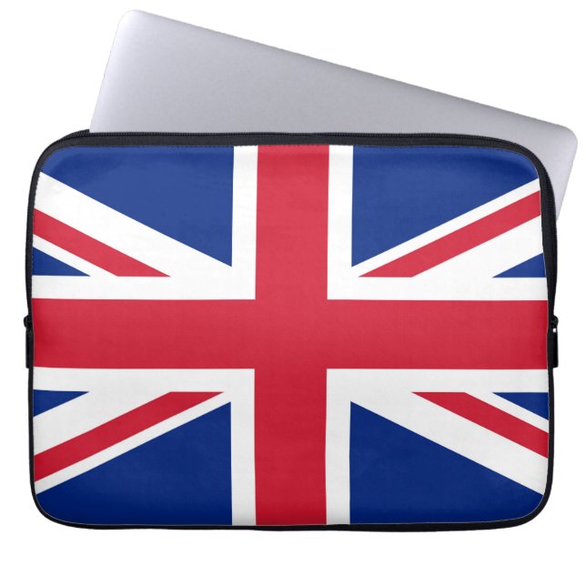 Union Jack National Flag of United Kingdom England Laptop Sleeve (Front)