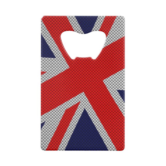 Union Jack on Carbon Fibre Style Colours (Back)