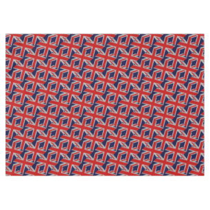 Union Jack on Carbon Fibre Style Colours Tablecloth