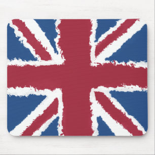 Union Jack Painted Artwork by Heva Weva  Mouse Mat