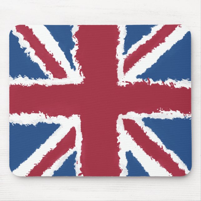 Union Jack Painted Artwork by Heva Weva  Mouse Mat (Front)
