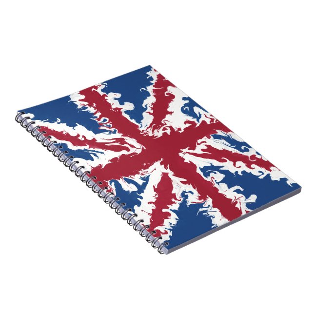 Union Jack Painted UK Art Notebook (Right Side)