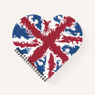 Union Jack Painted UK Art Notebook