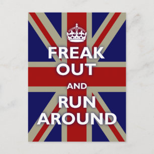 Union Jack Parody Postcard