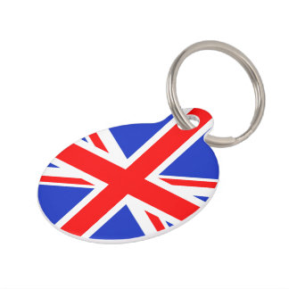 "UNION JACK" PET TAG
