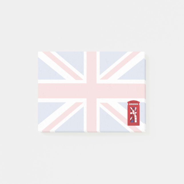 Union Jack, Phone Booth Post-it Notes (Front)