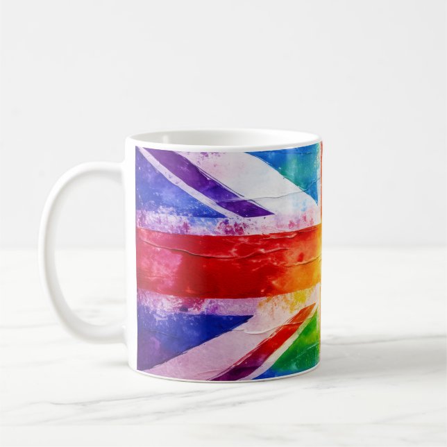 Union Jack Rainbow Mug (Left)