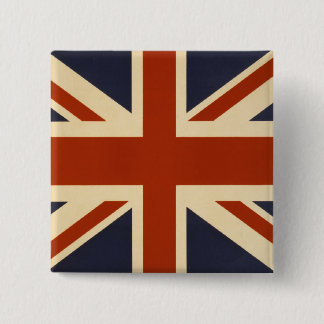Union Jack Retro 15 Cm Square Badge