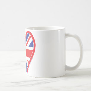 Union Jack Royal Heart Coffee Mug