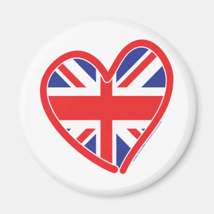 Union Jack Royal Heart Magnet