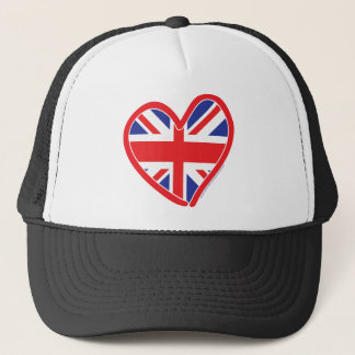 Union Jack Royal Heart Trucker Hat