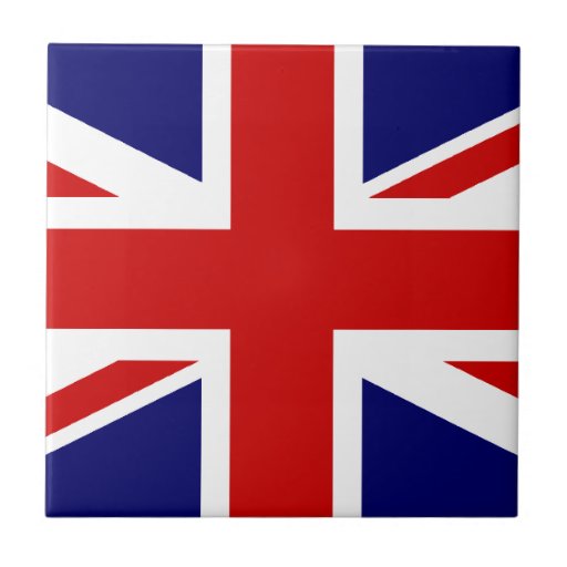 Union Jack Small Square Tile | Zazzle