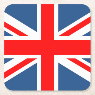 Union Jack Square Paper Coaster