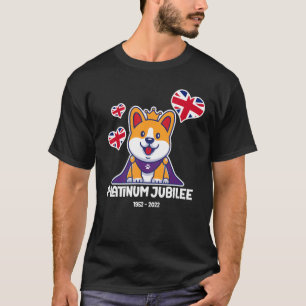 Union Jack T Child Queen's Jubilee 2022 Cute Corgi T-Shirt
