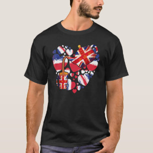 Union Jack Teapot & Teacup Idea For Kids & British T-Shirt