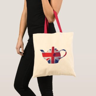 Union Jack Teapot Tote Bag