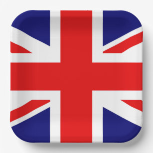 UNION JACK - THE BRITISH FLAG      PAPER PLATE