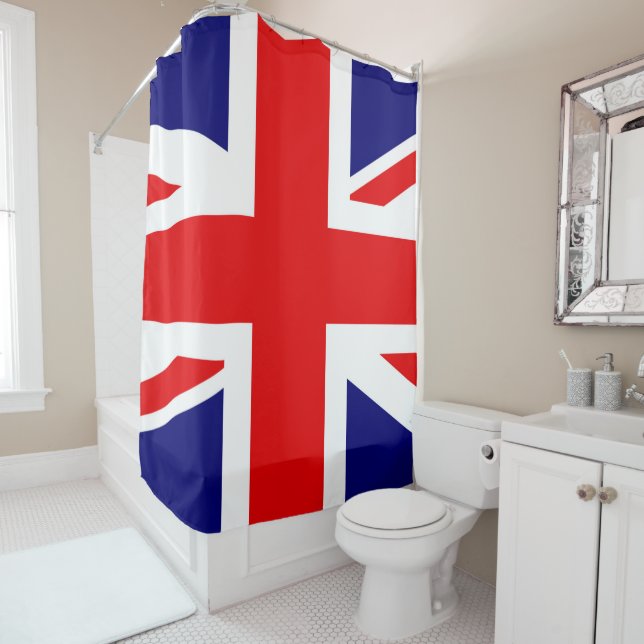 UNION JACK - THE BRITISH FLAG     SHOWER CURTAIN (In Situ)