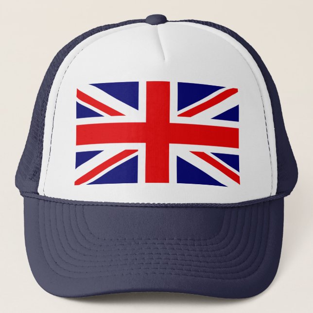UNION JACK - THE BRITISH FLAG       TRUCKER HAT (Front)