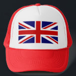 Union Jack Trucker Hat<br><div class="desc">Simple and clean British Flag Union Jack.</div>